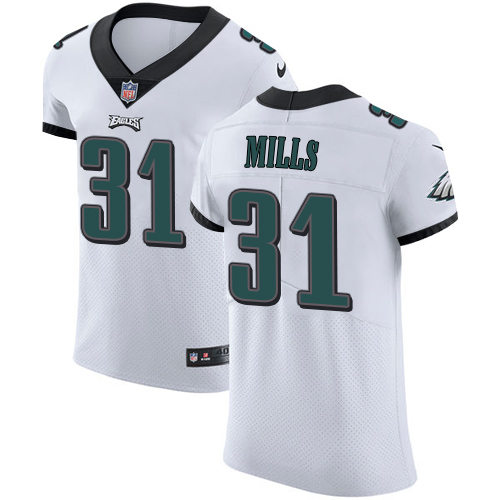 Nike Eagles #31 Jalen Mills White Men's Stitched NFL Vapor Untouchable Elite Jersey - Click Image to Close